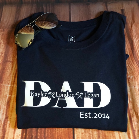 Custom DAD Tshirt add your kids names! - Picture 2 of 7